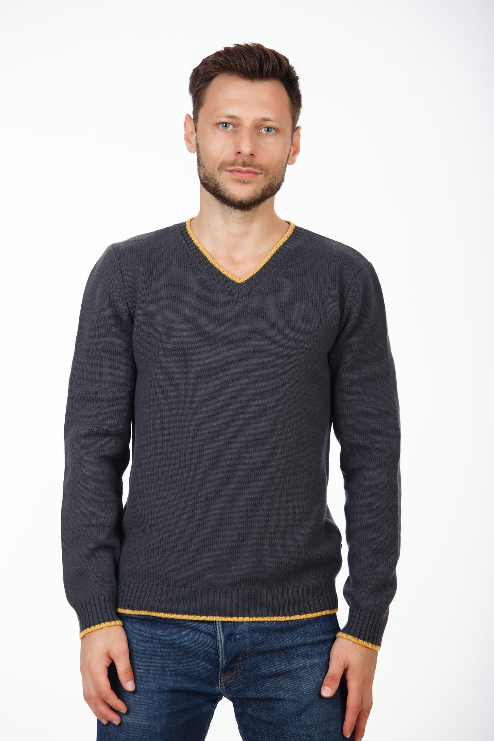 Pulover gri anchior - Be Shop - Magazin haine online haine ieftine pentru femei, și bărbați