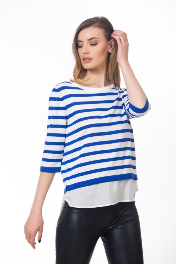 Improve Elusive Forge Bluza cu dungi albastre in stil camasa - Be You - Magazin haine online  pentru copii, barbati si femei